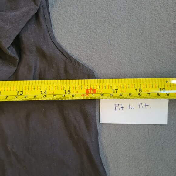 RW&CO Women Deep V Neck Tank Tops Size XS Lotus Ruffle Sleeveless Blouse - Picture 7 of 10